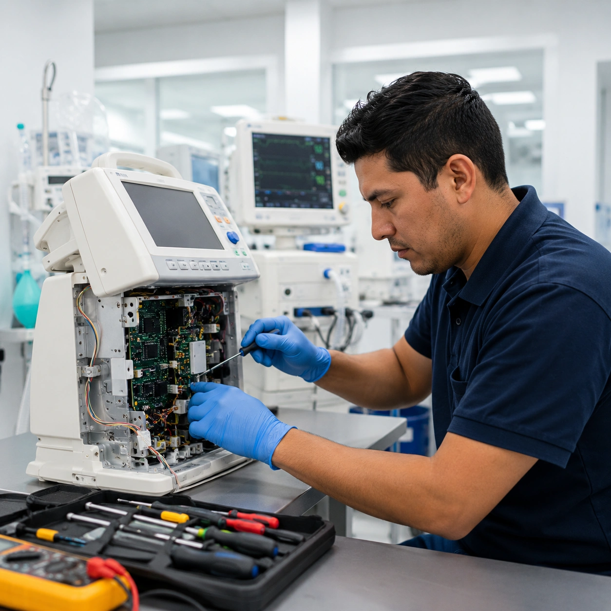 Mantenimiento de equipo médico certificado